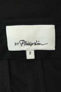 3.1 phillip lim サイドラインジョガーパンツ 切替 ウール 2 黒 ブラック