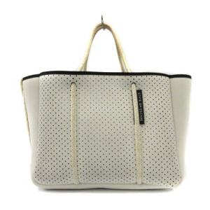 STATE OF ESCAPE PETITE ESCAPE トートバッグ ショルダーバッグ 2way ネオプレン ポーチ付き アイボリー