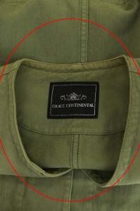 GRACE CONTINENTAL ルーズアーミーコート 36 カーキ