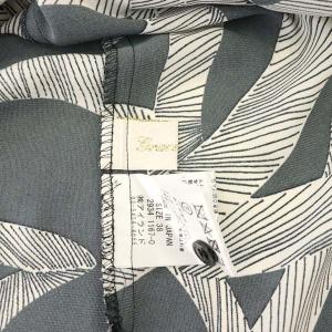 Grace Class リボンプリントボウタイノースリーブブラウス 38 ブラック