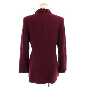 M'S GRACY セットアップ ジャケット 総裏地 ミニスカート タイト ウール エンジ