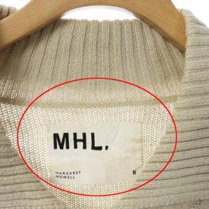 MHL. 19SS ニット リネン 半袖 プルオーバー 襟付き 2 ベージュ