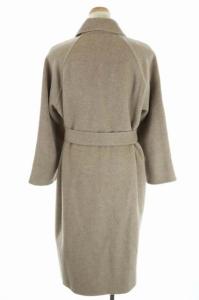 Spick&Span 20AW ショールカラーリバーコート ガウンコート アウター ロング ベルト付き 36 茶 モカ
