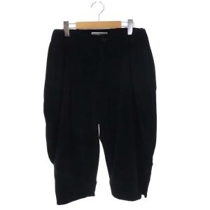 タックハーフパンツ ブラック