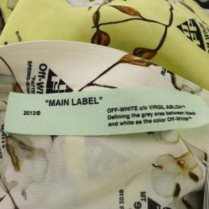 Off-White 19AW 総柄マキシスカート フレア ボタニカル 切替 40 マルチカラー