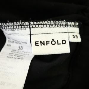 ENFOLD TAジョーゼットゴムジョッパーズパンツ テーパード 38 ブラック