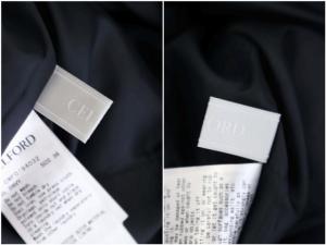 CELFORD 19AW ペプラムタイトワンピース 五分袖 ミモレ丈 36 紺 ネイビー