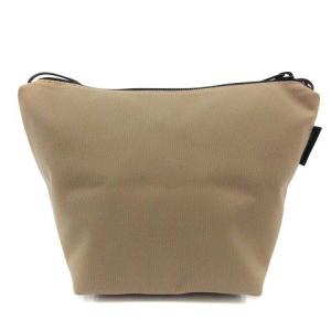 Hervé Chapelier ナイロン 舟形 ショルダーバッグ マスティック 茶 ブラウン