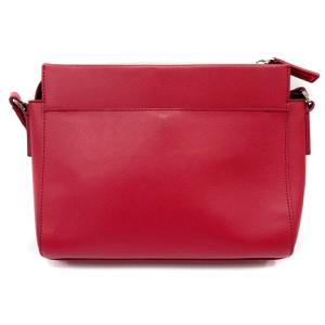 agnes b. ロゴレザーショルダーバッグ ピンク