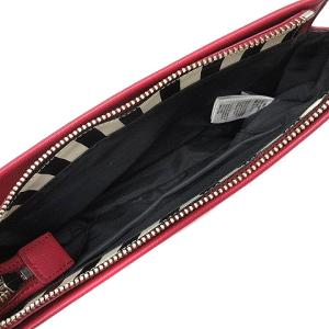 agnes b. ロゴレザーショルダーバッグ ピンク