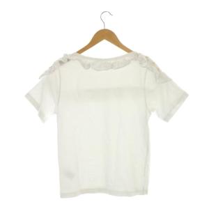 Chloe WHITE WARDROBE フリル装飾半袖カットソー ホワイト