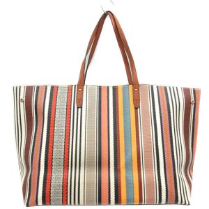 TORY BURCH ケリントン トートバッグ ハンドバッグ ストライプ マルチカラー