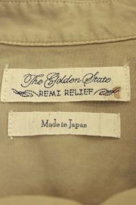 REMI RELIEF アパルトモン取り扱い 20SS Chambray コットンシャツ F ベージュ