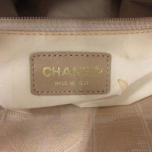 CHANEL ニュートラベルライン MM トートバッグ ココマーク ベージュ 7番台