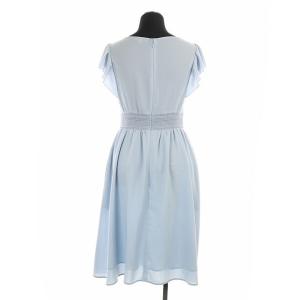 TOCCA SHIRRING ドレスワンピース 0 ライトブルー
