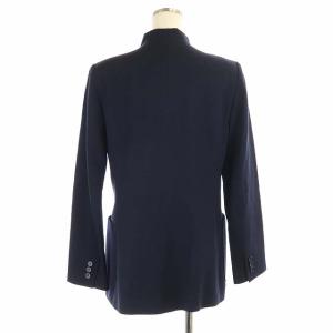 Theory セットアップ 上下 ノーカラージャケット テーパードパンツ ウール 4 紺 ネイビー