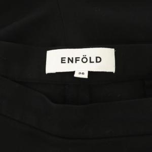 ENFOLD サマーコットンワイドパンツ 36 ブラック