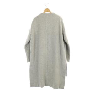 ENFOLD ラムウールストールコート ノーカラーコート アウター 36 グレー