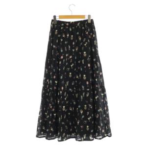 Grace Class 20SS ロングティアードスカート 36 ブラック