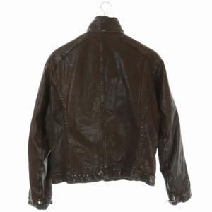 Neil Barrett M-65バッファローレザージャケット アウター ジップアップ M 茶 ブラウン