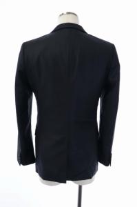 N.HOOLYWOOD 3ピーススーツ セットアップ 上下 テーラードジャケット 2B ベスト スラックス パンツ 36 38R 紺 ネイビー
