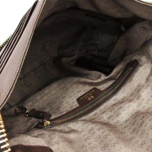 ANYA HINDMARCH MAXI ZIP SATCHEL 2WAY ハンドバッグ レザー ブラウン