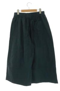 MARGARET HOWELL 20AW BRUSHED OXFORD COTTON ワイドパンツ F ブラック
