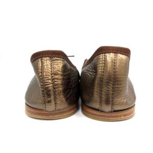 Repetto バレエシューズ ラウントゥ リボン レザー 牛革 ブラウン