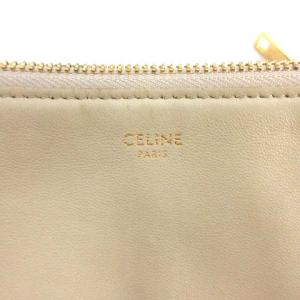 CELINE トリオラージ ショルダーバッグ レザー ゴールド金具 バックル