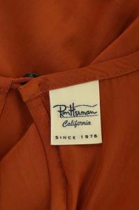 Ron Herman ギャザーデザインノースリーブワンピース S テラコッタ