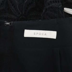 EPOCA プリンテッドフラワーレース 40 ブラック