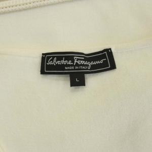 Salvatore Ferragamo ガンチーニノースリーブニットセーター L ホワイト