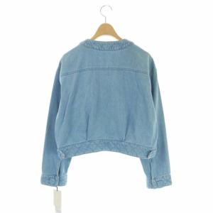 GRACE CONTINENTAL キルティングショートジャケット デニム Gジャン ジージャン コットン 36 青 ブルー