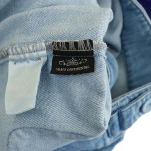 GRACE CONTINENTAL キルティングショートジャケット デニム Gジャン ジージャン コットン 36 青 ブルー