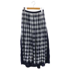 14Gギンガムギャザースカート ネイビー