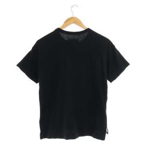 sacai サイドジッププリントTシャツ 1 ブラック