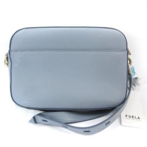 FURLA BLOCK Avio Light G クロスボディバッグ ショルダー カウレザー ライトブルー