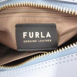 FURLA BLOCK Avio Light G クロスボディバッグ ショルダー カウレザー ライトブルー