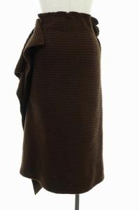 sacai 20AW アシンメトリーウールスカート ロング タイト デザイン 2