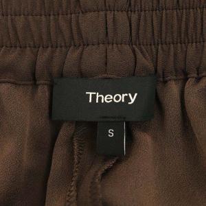 Theory 21SS POWDER CREPE EASY JOGGER PANT ジョガーパンツ テーパード イージー S 茶 ブラウン