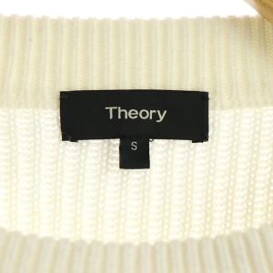Theory 21SS CASHCOTTON WIDE NECK PO ニット セーター 長袖 プルオーバー S 白 ホワイト