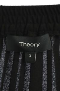 Theory 20SS MATURAL CREPE IREGULAR PLEAT プリーツスカート ロング フレア S 黒 ブラック