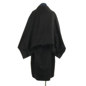 LIMI feu ロングコート アウター 変形 リボンベルト付き S 黒 ブラック