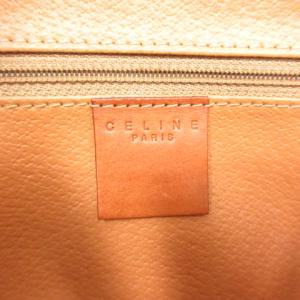 CELINE マカダム柄 ミニボストンバッグ ブラウン ベージュ