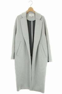 トップリバーチェスターコート アウター ロング ウール 38 グレー