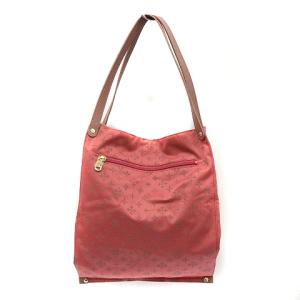 russet トートバッグ ナイロン モノグラム ロゴ柄 ピンク