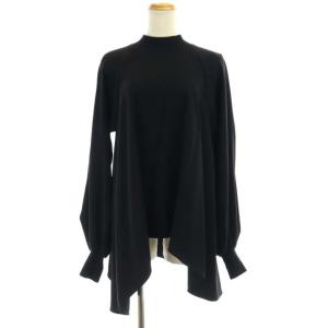 ドゥーズィエムクラス取り扱い 20AW PEダブルクロス ハイネック 長袖 38 黒 ブラック