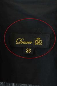 Drawer コットンノースリーブシャツワンピース ロング 36 ブラック