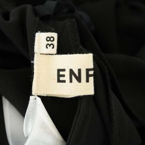 ENFOLD アシンメトリータックスカート 38 ブラック
