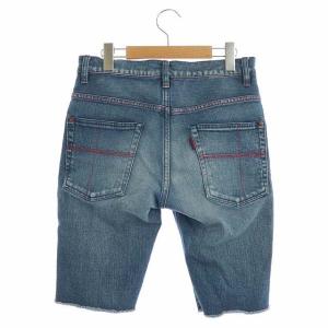1PIU1UGUALE3 TAPERD テーパードデニムハーフパンツ カットオフ 3 インディゴ